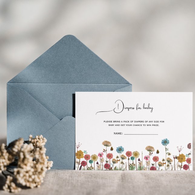 Tarjeta De Agradecimiento Bebé en pañales de flores para bebé ducha (Subido por el creador)