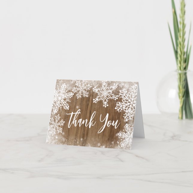 Tarjeta De Agradecimiento Bebé hace frío Fuera de Baby Shower Gracias tarjet (Anverso)