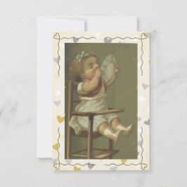 Tarjeta De Agradecimiento Bebé hambriento