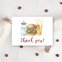 Bebé, hamburguesas y cervezas Ducha para bebés Gra