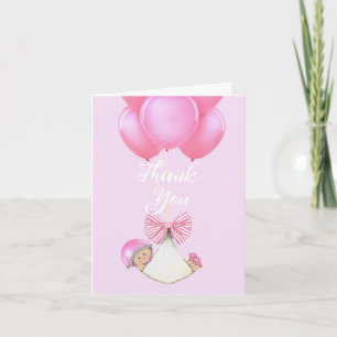 Tarjeta De Agradecimiento Bebé niña
