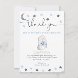 Tarjeta De Agradecimiento Bebé niño halloween otoño linda ducha de bebé fant