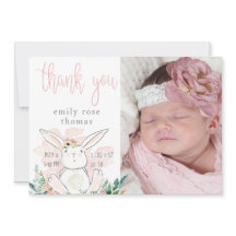 Bebé rosa dulce de conejo de Woodland Gracias