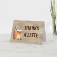Bebidas de café Cute Thanks a Latte