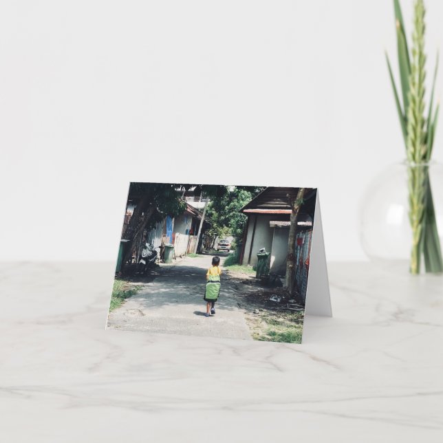 Tarjeta De Agradecimiento Bebú precioso (Anverso)