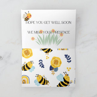 TARJETA DE AGRADECIMIENTO BEE BELL PRONTO