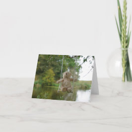 Tarjeta De Agradecimiento Beertje op schommel aan boom