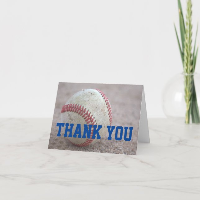 Tarjeta De Agradecimiento Béisbol (Anverso)