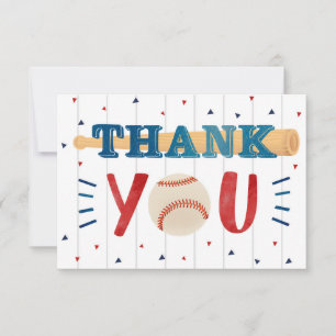 Tarjeta De Agradecimiento Béisbol Cumpleaños Gracias Cartas