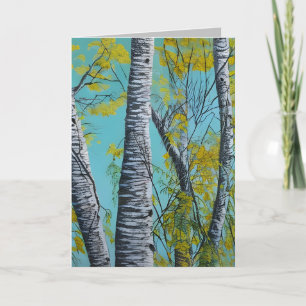 Tarjeta De Agradecimiento Bella Birch de Verano