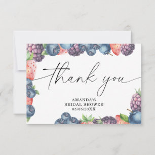 Tarjeta De Agradecimiento Bellas acuarelas - gracias