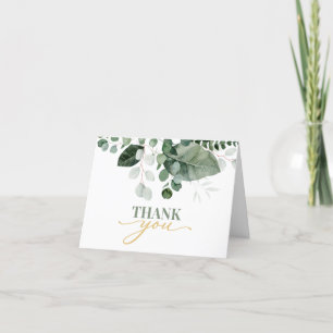 TARJETA DE AGRADECIMIENTO BELLEZA DE PRIMAVERA BODA DE VERDURAS BOTÁNICAS