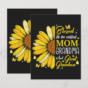 Tarjeta De Agradecimiento Bendecida por ser llamada Mamá Abuela
