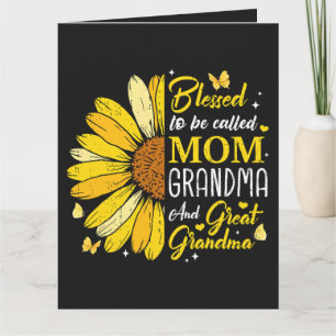 Tarjeta De Agradecimiento Bendecida por ser llamada Mamá Abuela