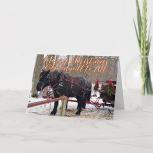 Tarjeta De Agradecimiento Bendiciones de Navidad de Esperanza, Alegría, Paz