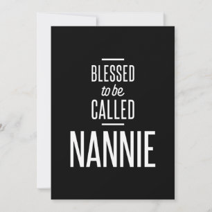 Tarjeta De Agradecimiento Bendito De Ser Llamado Nannie