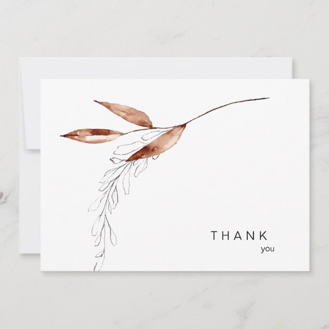 Tarjeta De Agradecimiento Bereavement Fall (Anverso)