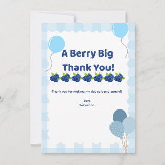 Tarjeta de agradecimiento Berry Big