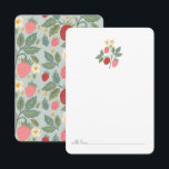 Tarjeta De Agradecimiento Berry First Strawberry Bouquet Nacimiento Cápsula<br><div class="desc">Berry First Strawberry Bouquet Birday</div>