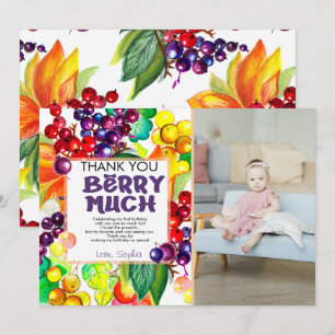 Tarjeta de agradecimiento Berry Sweet