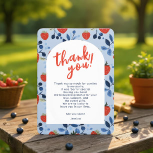 Tarjeta de agradecimiento Berry Sweet