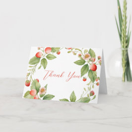 Tarjeta de agradecimiento Berry Sweet Strawberry S