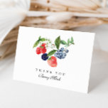 Tarjeta De Agradecimiento Berry Sweet Watercolor Red Blue Baby Shower<br><div class="desc">Berry Sweet Watercolor Red Blue Baby Shower Tarjeta de agradecimiento</div>