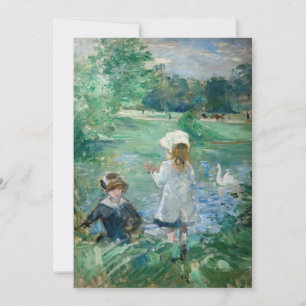Tarjeta De Agradecimiento Berthe Morisot - Al lado de un lago