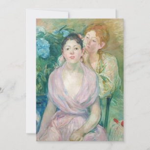 Tarjeta De Agradecimiento Berthe Morisot - La Hortensia / Las Dos Hermanas
