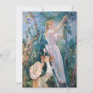 Tarjeta De Agradecimiento Berthe Morisot - La Recolectora de Cerezas