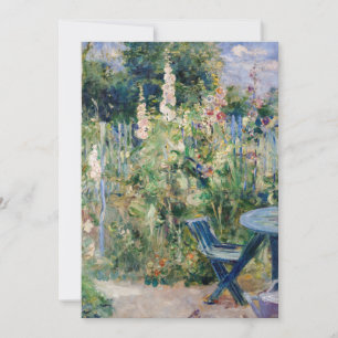 Tarjeta De Agradecimiento Berthe Morisot - Rosas Trébol / Malvarrosas