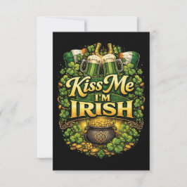 Tarjeta De Agradecimiento Bésame, soy irlandés