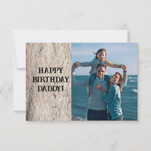 Tarjeta De Agradecimiento Best dad ever cute photo (Anverso)