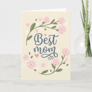 Tarjeta De Agradecimiento Best Mom Mothers Day Birthday Thank you Mom