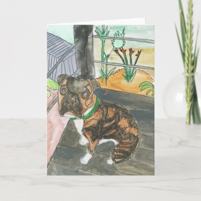 Tarjeta De Agradecimiento Bev the Pup Card (Anverso)