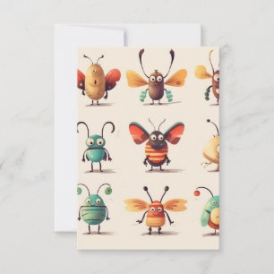 Tarjeta De Agradecimiento bicho, criatura, insecto, bichos raros