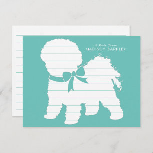 Tarjeta De Agradecimiento Bichon Frise Dog Puppy