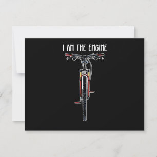 Tarjeta De Agradecimiento Bicicleta Divertida Yo Soy El Motor