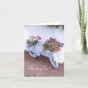 Tarjeta De Agradecimiento Bicicleta floral