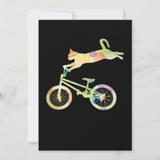 Tarjeta De Agradecimiento Bicicleta para gatos - Tu colección de regalos