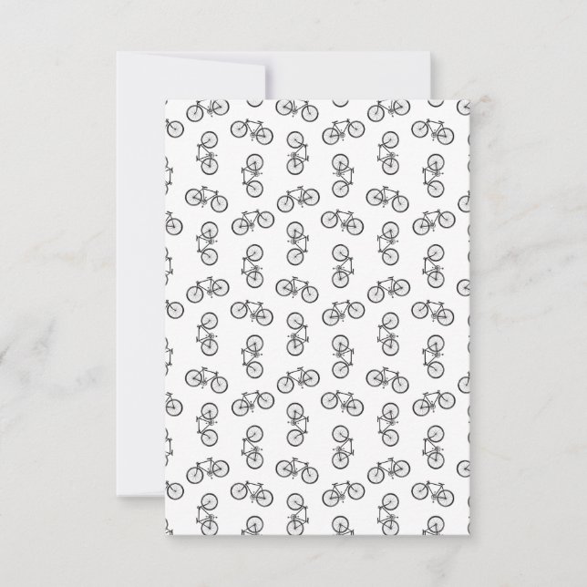 Tarjeta De Agradecimiento Bicicletas dispersas Imprimir PERSONALIZADO de pat (Anverso)