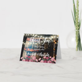 Tarjeta De Agradecimiento Bienvenida a la Fiesta de Despedida de Soltera en 