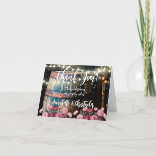 Tarjeta De Agradecimiento Bienvenida a la Fiesta de Despedida de Soltera en