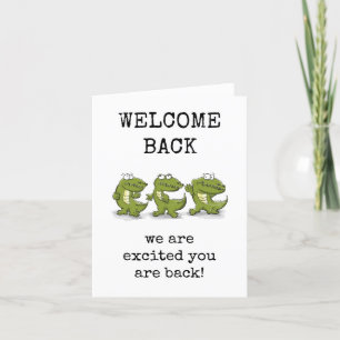 Tarjeta De Agradecimiento Bienvenida De Nuevo, Estamos Encantados De Tenerte