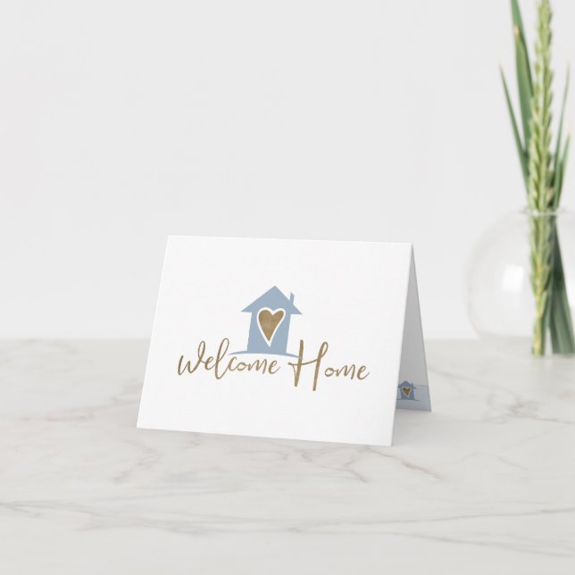 Tarjeta De Agradecimiento Bienvenida Hogar de bienvenida del Agente Realtor  (Anverso)