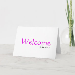 Tarjeta De Agradecimiento Bienvenida simple y elegante personalizada