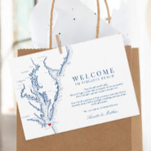 Bienvenida y Itinerario de Boda en Virginia Beach