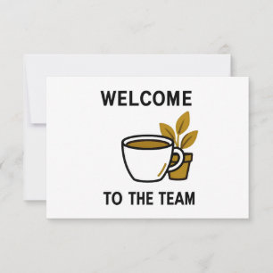 Tarjeta De Agradecimiento Bienvenido Al Equipo Decoración De Escritorio Para