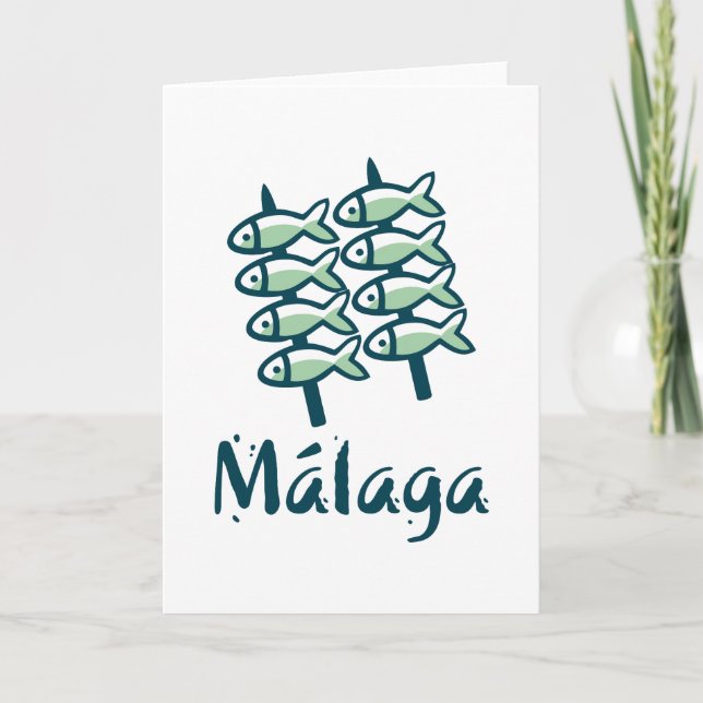 Tarjeta De Agradecimiento Bienvenidos a Málaga 8: El Espeto (Anverso)