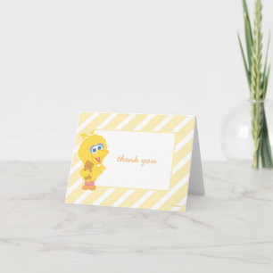 Tarjeta De Agradecimiento Big Bird Baby Shower Gracias